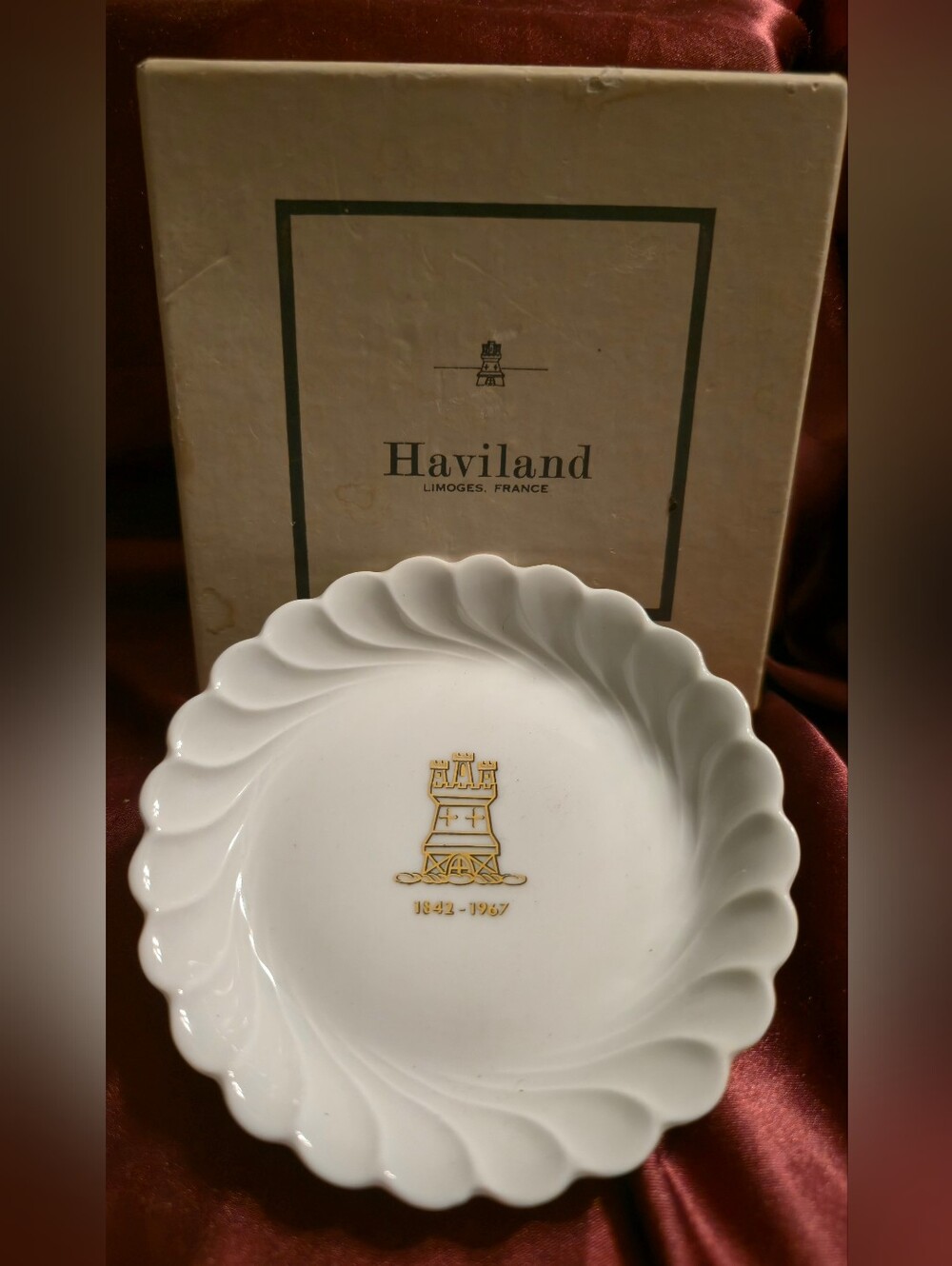 Haviland Limoges 125th Anniversary Commemorative Trinket  Dish